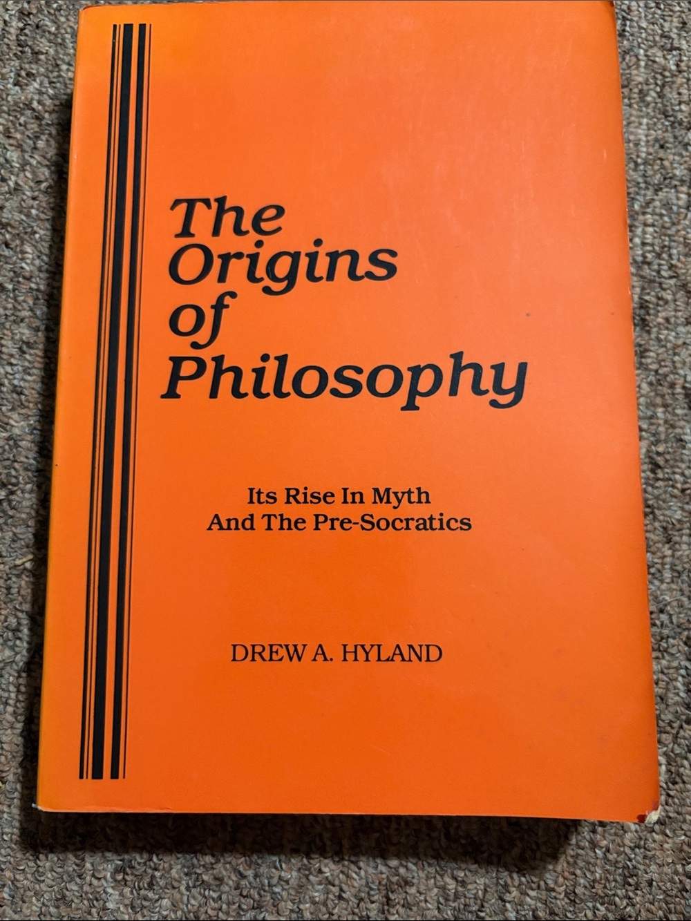Philosophy The Origins of Philosophy — White & Orange Cover